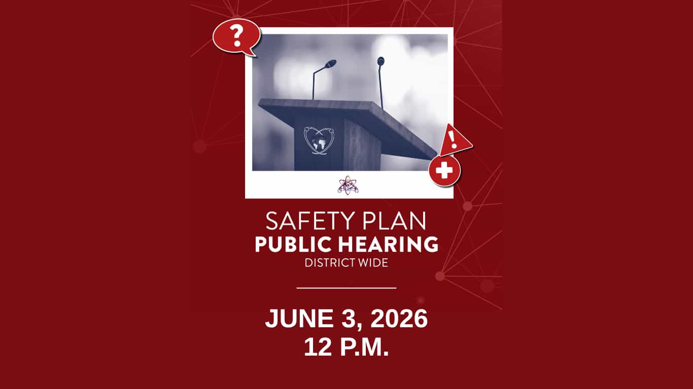 SANY to Hold Public Hearing on District-Wide School Safety Plan