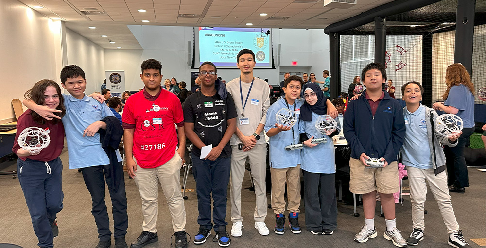 Citizenship & Science Academy of Syracuse Scholars Explore Drone Soccer